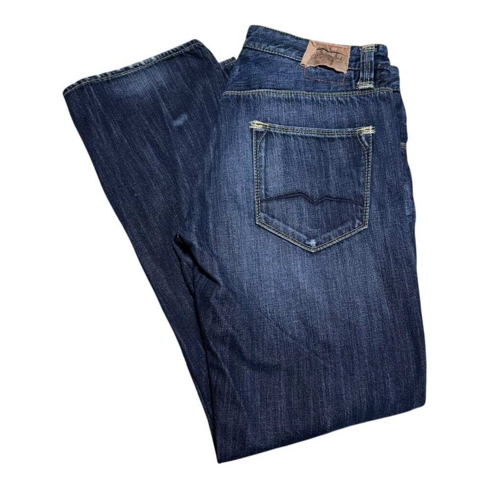Hugo Boss Handcrafted Button Fly Cotton Dark‎ Wash Jeans Men’s 38x34